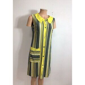 Lynn Caryl Vintage Mod Dress Womens Small